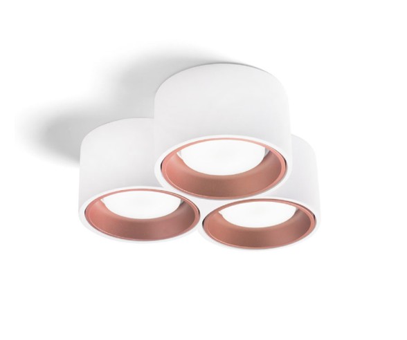 Sforzin Illuminazione plafoniera in gesso Nasso 3 luci