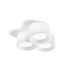 Sforzin Illuminazione Nasso 3-light plaster ceiling lamp