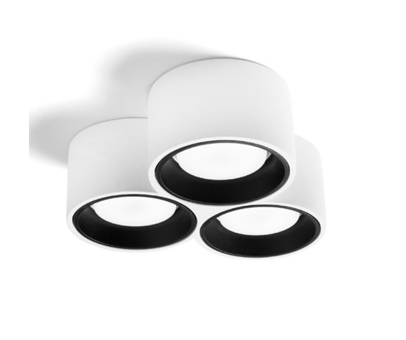 Sforzin Illuminazione Nasso 3-flammige Deckenleuchte aus Gips