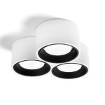 Sforzin Illuminazione plafoniera in gesso Nasso 3 luci