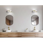 Sforzin Illuminazione Nasso 2-light double-beam wall lamp