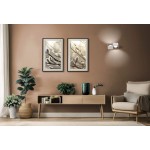 Sforzin Illuminazione Nasso 2-light double-beam wall lamp