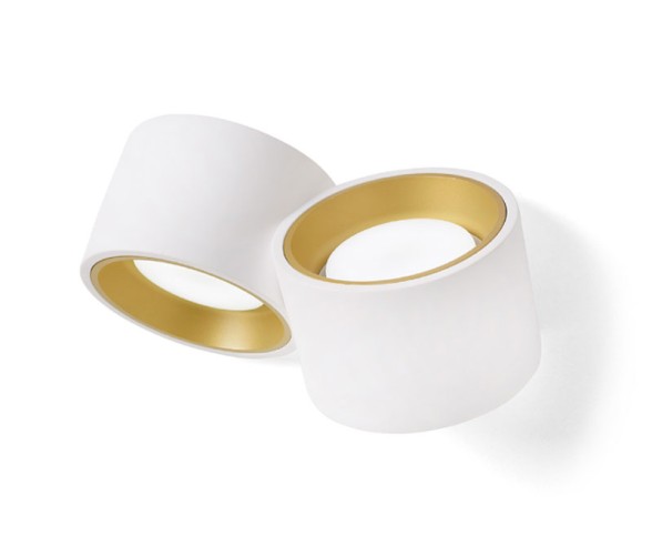 Sforzin Illuminazione Nasso 2-light double-beam wall lamp