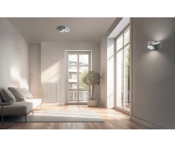 Sforzin Illuminazione applique Nasso 2 luci biemissione