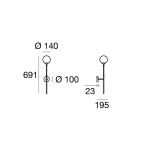 Stilnovo Wall lamp Galassia 1 light