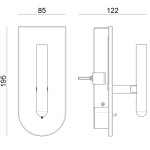 Stilnovo 1Nights recessed wall lamp