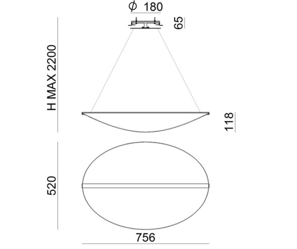 Stilnovo Diphy recessed suspension