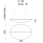 Stilnovo Diphy recessed suspension