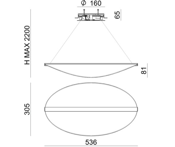 Stilnovo Diphy recessed suspension