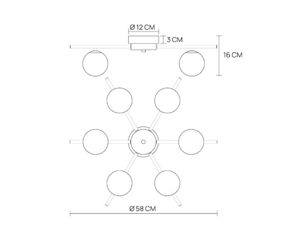 Vivida International Nivis Star Deckenleuchte