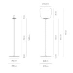 Vivida International Etherea Stehlampe