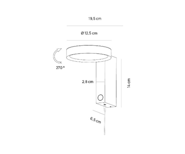 Vivida International Wall lamp Noxis