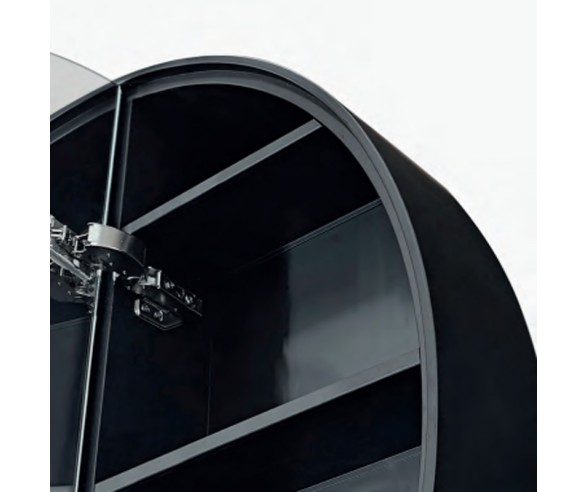 Progetto Group Specchio contenitore da bagno rotondo Odeon