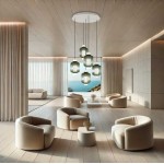 Sikrea Sospensione 5 luci rotonda Yoko