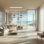 Sikrea Sospensione 4 luci rettangolare Yoko