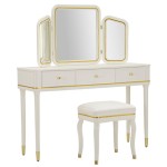 Mauro Ferretti Toeletta Camille con specchio e sgabello