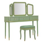 Mauro Ferretti Camille dressing table with mirror and stool