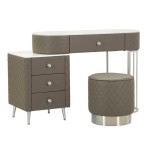 Mauro Ferretti Sharon Dressing Table with Pouf