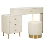 Mauro Ferretti Sharon Dressing Table with Pouf