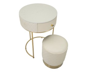 Mauro Ferretti Sharon Dressing Table with Pouf