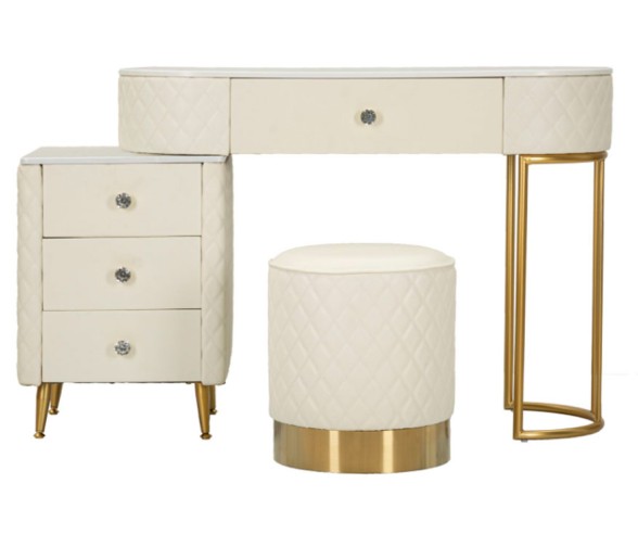 Mauro Ferretti Schminktisch mit Pouf Sharon