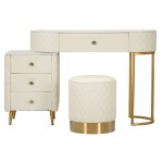 Mauro Ferretti Sharon Dressing Table with Pouf
