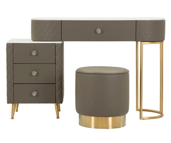 Mauro Ferretti Schminktisch mit Pouf Sharon
