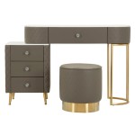 Mauro Ferretti Sharon Dressing Table with Pouf