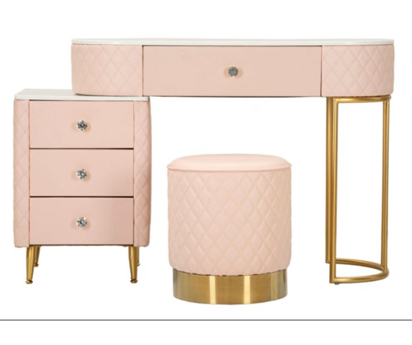 Mauro Ferretti Sharon Dressing Table with Pouf