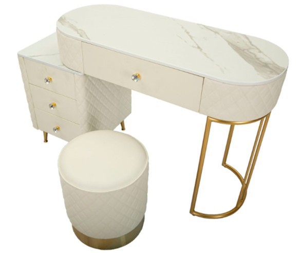 Mauro Ferretti Schminktisch mit Pouf Sharon