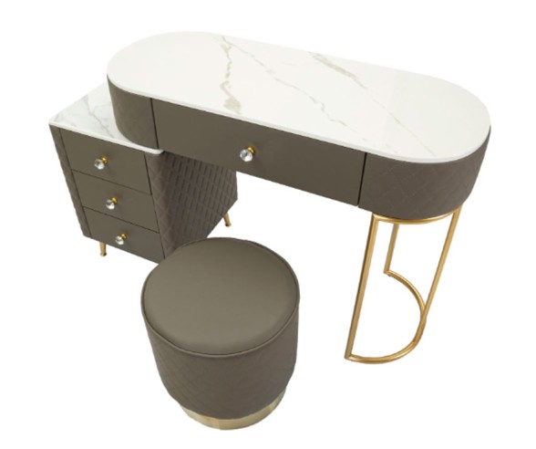 Mauro Ferretti Schminktisch mit Pouf Sharon