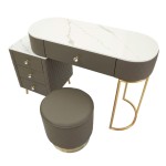 Mauro Ferretti Sharon Dressing Table with Pouf