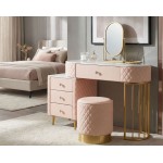 Mauro Ferretti Sharon Dressing Table with Pouf