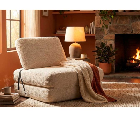 MAURO FERRETTI POLTRONA LETTO BIANCA FASTER