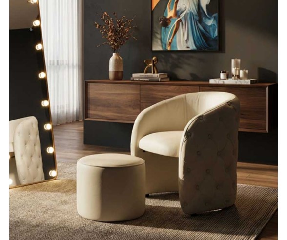 MAURO FERRETTI POLTRONA CON POUF ZAGABRIA