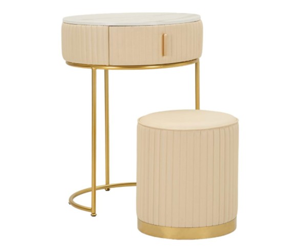 Mauro Ferretti Dressing Table with Pouf Pok
