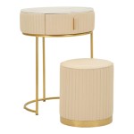 Mauro Ferretti Dressing Table with Pouf Pok