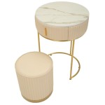 Mauro Ferretti Dressing Table with Pouf Pok