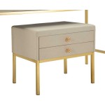 Mauro Ferretti Schminktisch mit Spiegel und Hocker Luxury