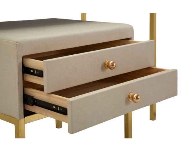 Mauro Ferretti Dressing Table with Mirror and Stool Luxury