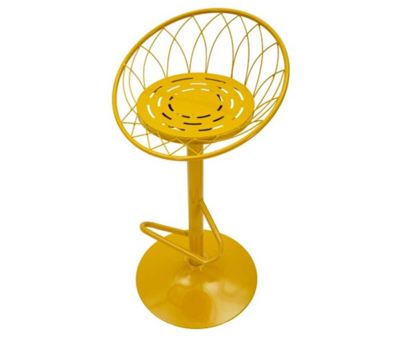 Mauro Ferretti Lox Mustard Bar Stool