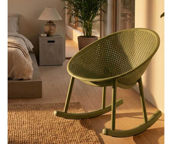 MAURO FERRETTI SEDIA A DONDOLO IBIZA SET 2 PEZZI