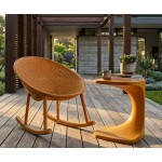 MAURO FERRETTI SEDIA A DONDOLO IBIZA SET 2 PEZZI