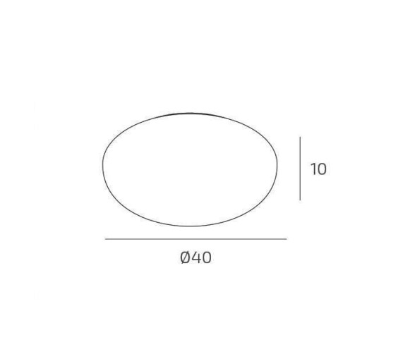 Plafoniera moderna 40cm acrilico ambra