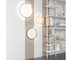 Plafoniera moderna 40cm acrilico ambra 2