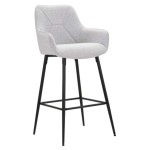 MAURO FERRETTI SGABELLO BAR GRIGIO SET 2 PEZZI