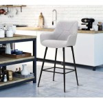 MAURO FERRETTI SGABELLO BAR GRIGIO SET 2 PEZZI