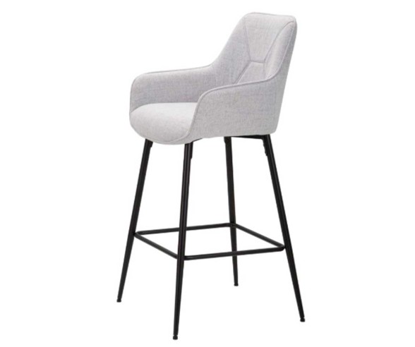 MAURO FERRETTI SGABELLO BAR GRIGIO SET 2 PEZZI