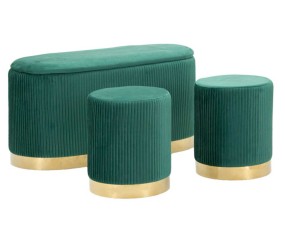 Mauro Ferretti Panca con contenitore e pouf Shopy