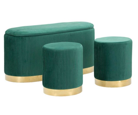 Mauro Ferretti Panca con contenitore e pouf Shopy